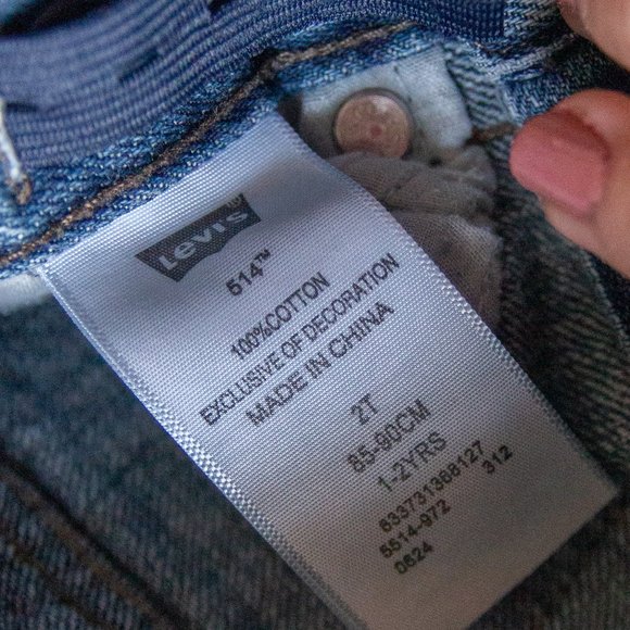 Levi's Kids 514 Straight Medium Wash Blue Jeans - Picture 4 of 6